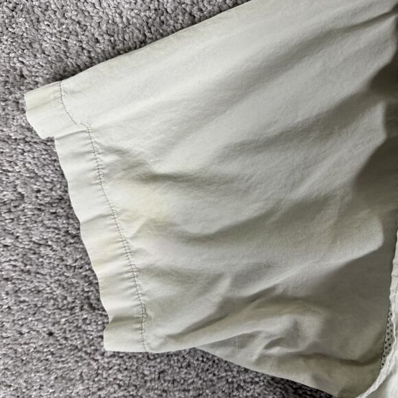 Columbia PFG Shirt Mens L Beige Short Sleeve Performance Vented Fishing FLAWS - Picture 13 of 14